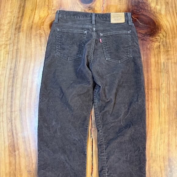 Levi's Wedgie Straight Pants Women's 28 x 8 LVC Premium Stretch Corduroy H4-9 - Picture 8 of 9